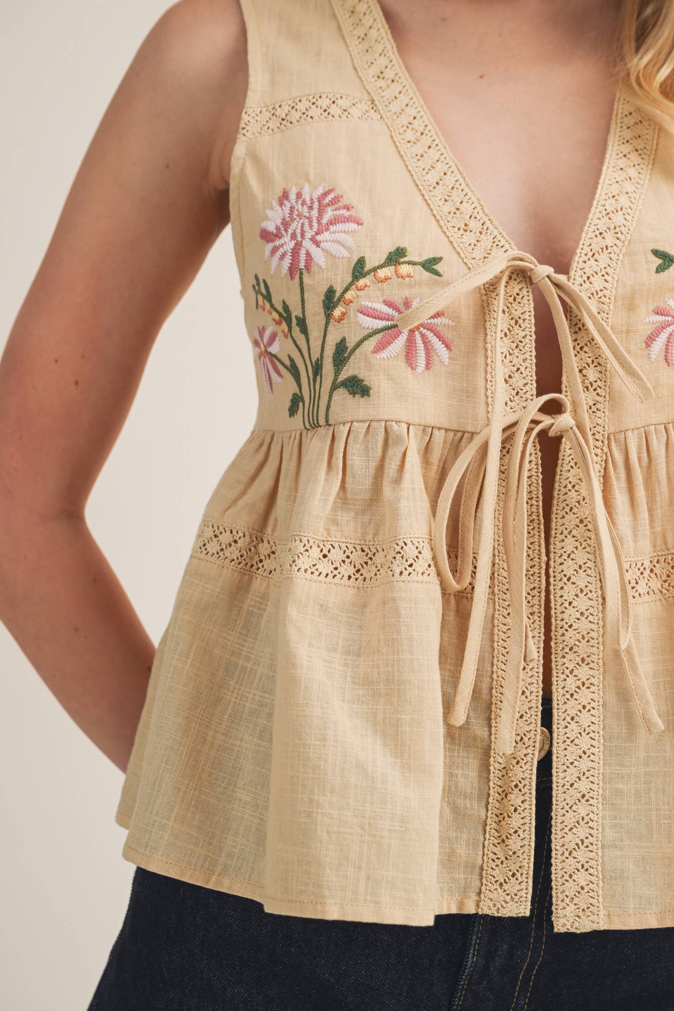 Amelia Linen Vest