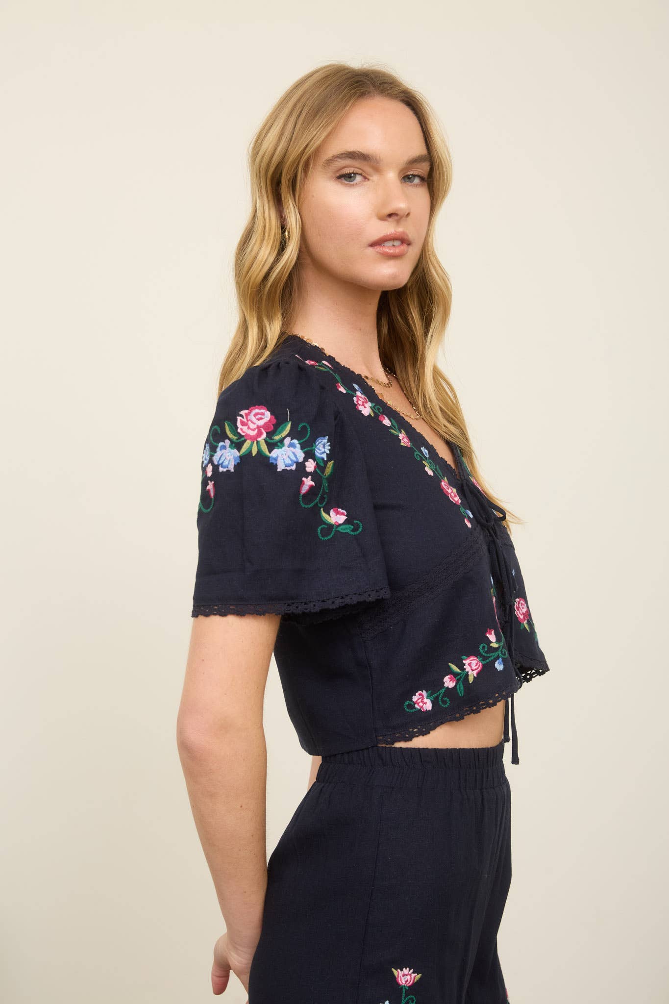 Liora Cropped Blouse