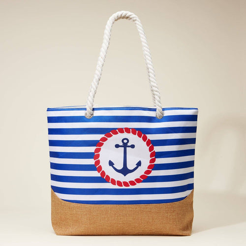 Anchored In Love Beach Tote