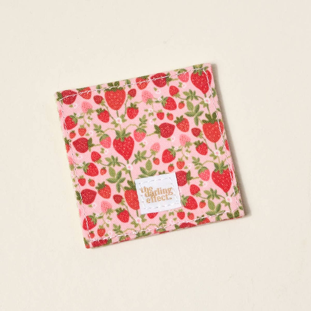 Strawberry Corner Fabric Bookmark