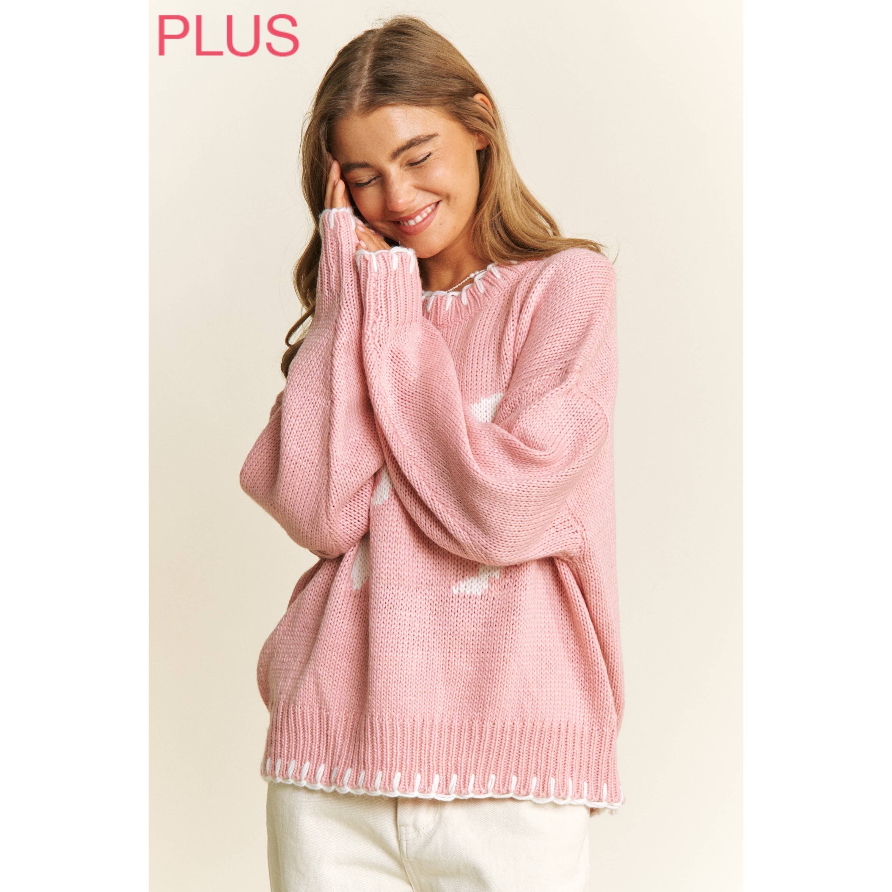 Blushing Bow Pullover
