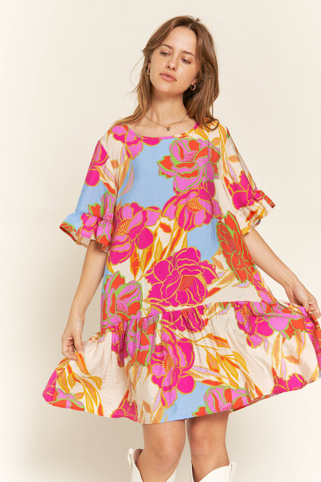 Wildflower Ruffled Babydoll Dress