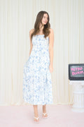 Watercolor Bloom Midi Dress