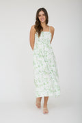 Watercolor Bloom Midi Dress