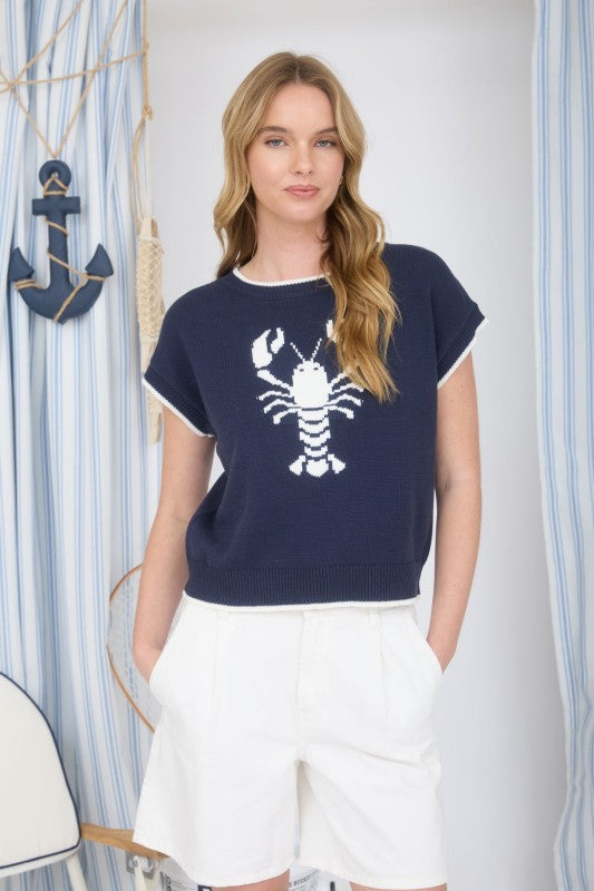 Marina Lobster Knit Sweater