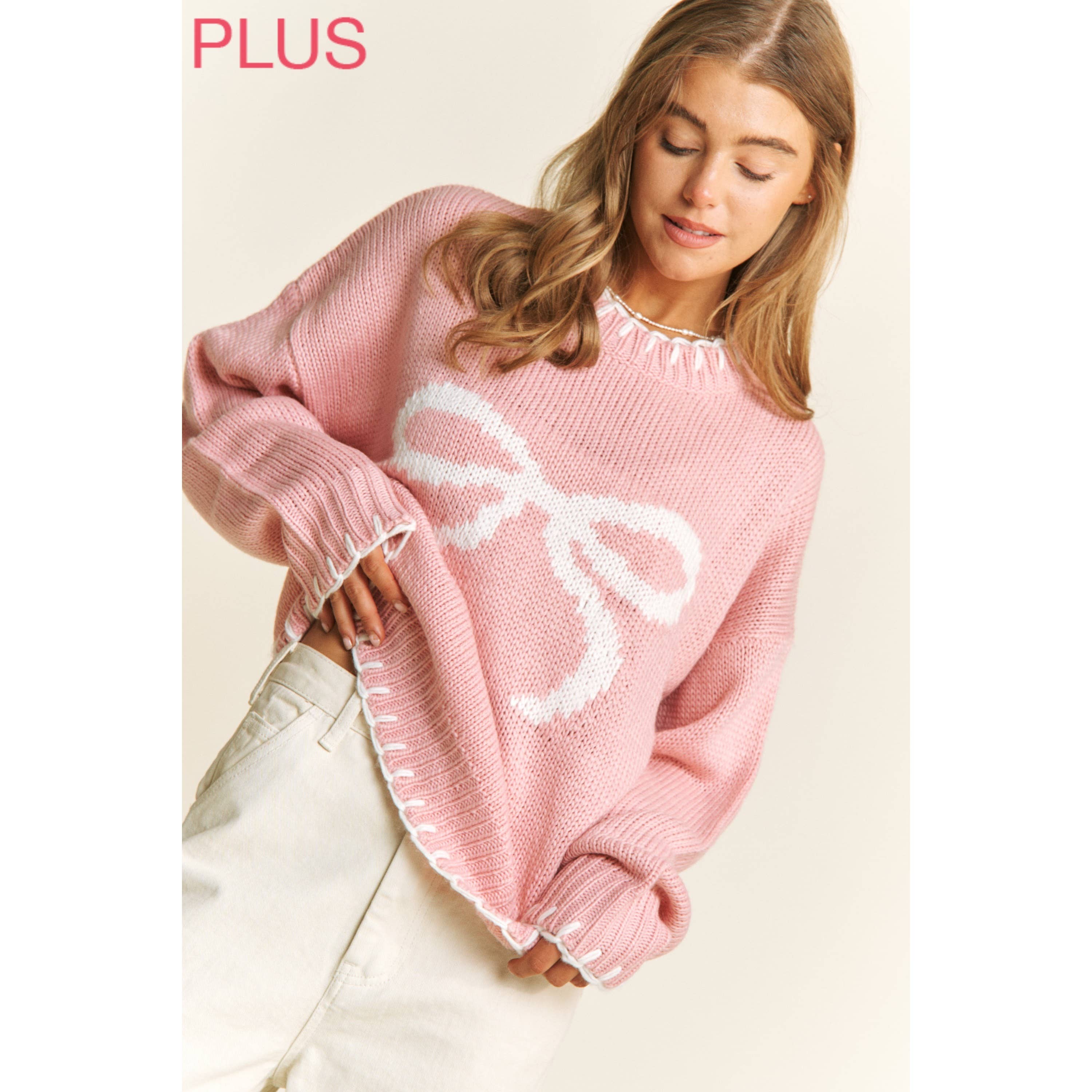 Blushing Bow Pullover