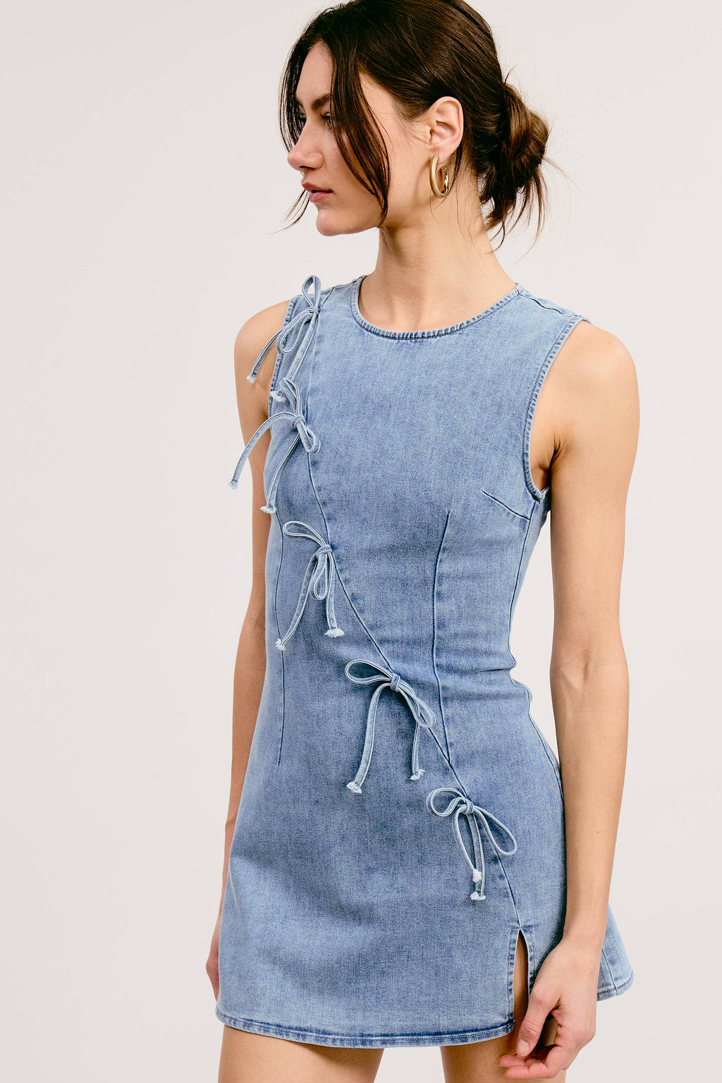 Delilah Ribbon Denim Dress