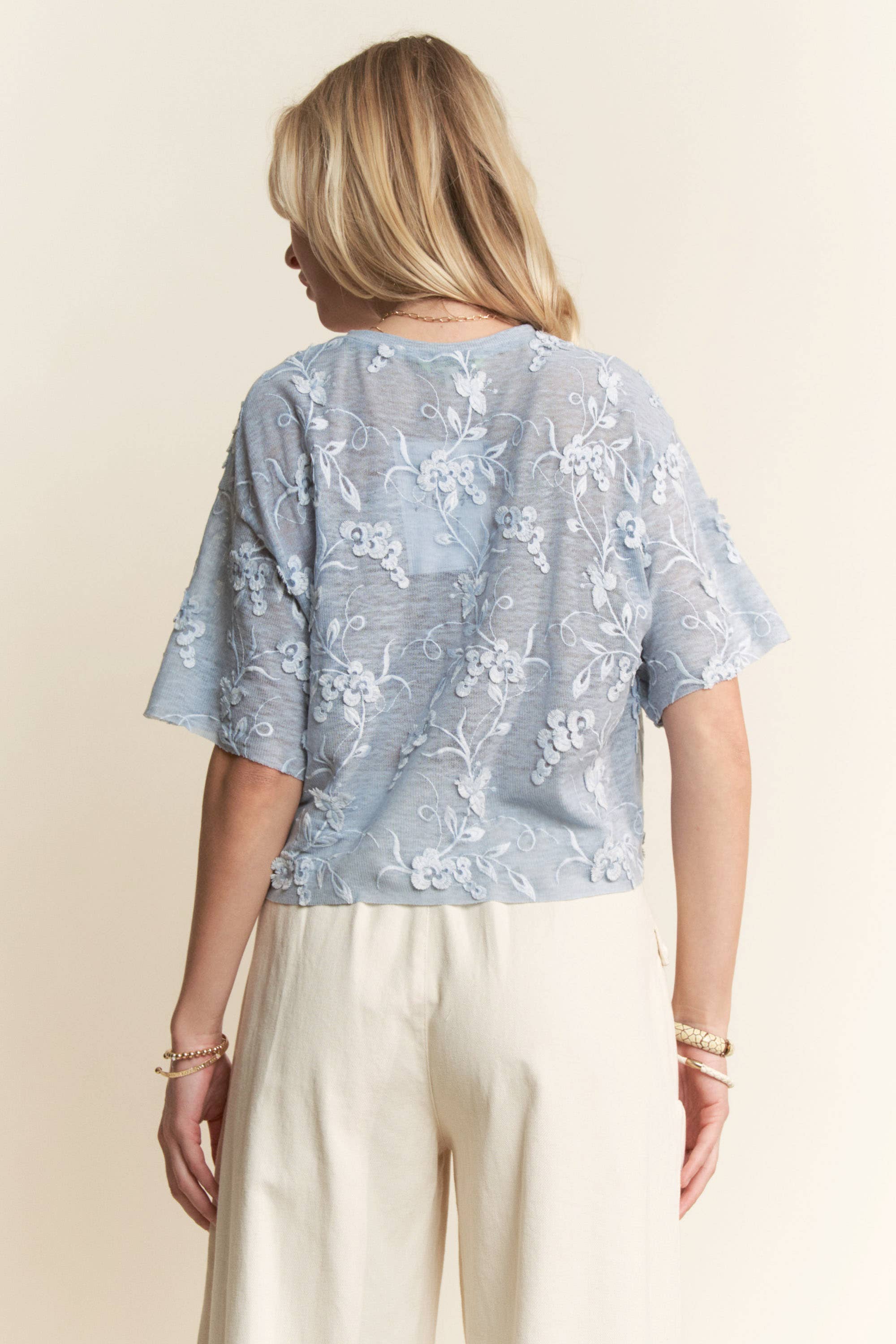 Floral Embroidered Top