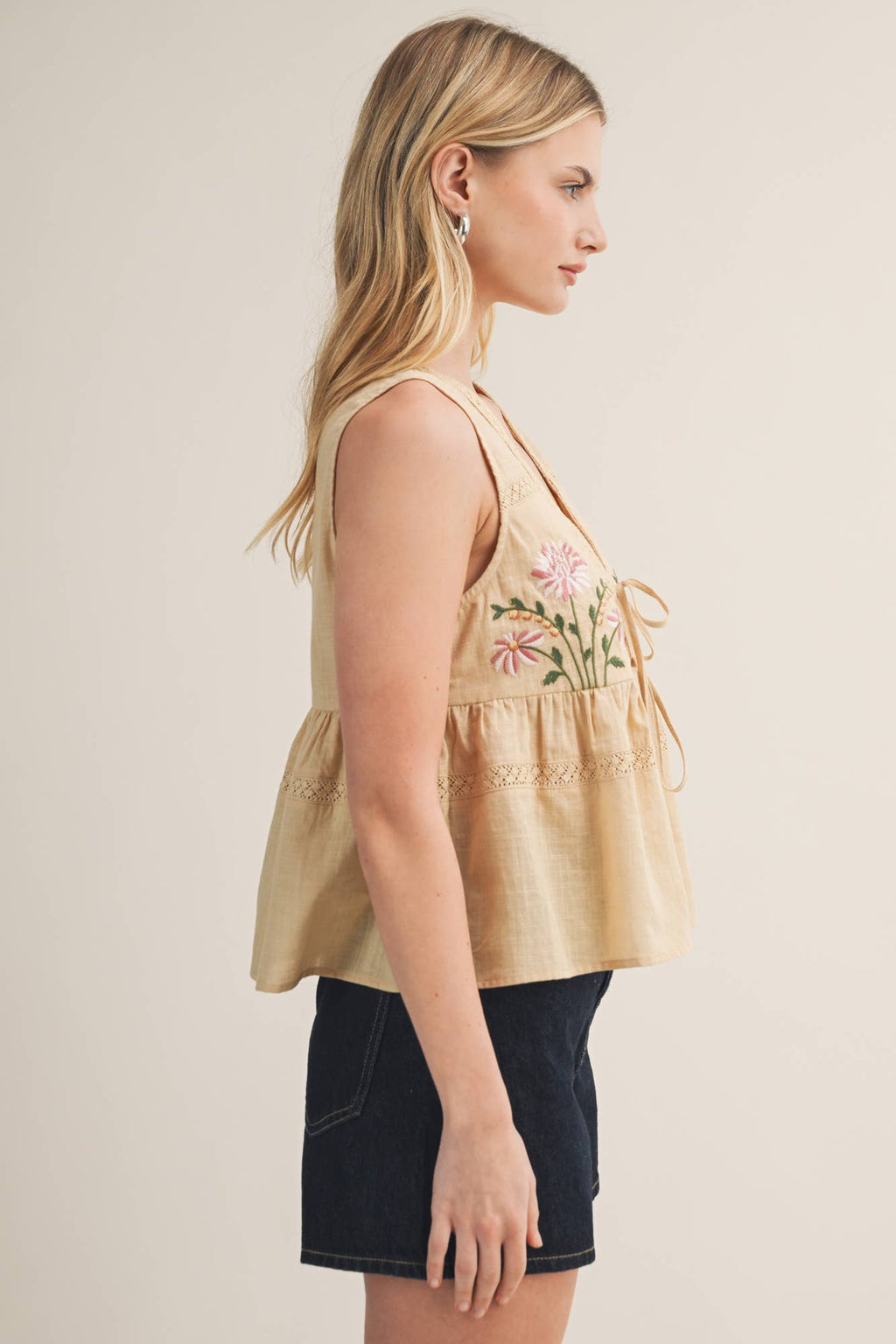 Amelia Linen Vest