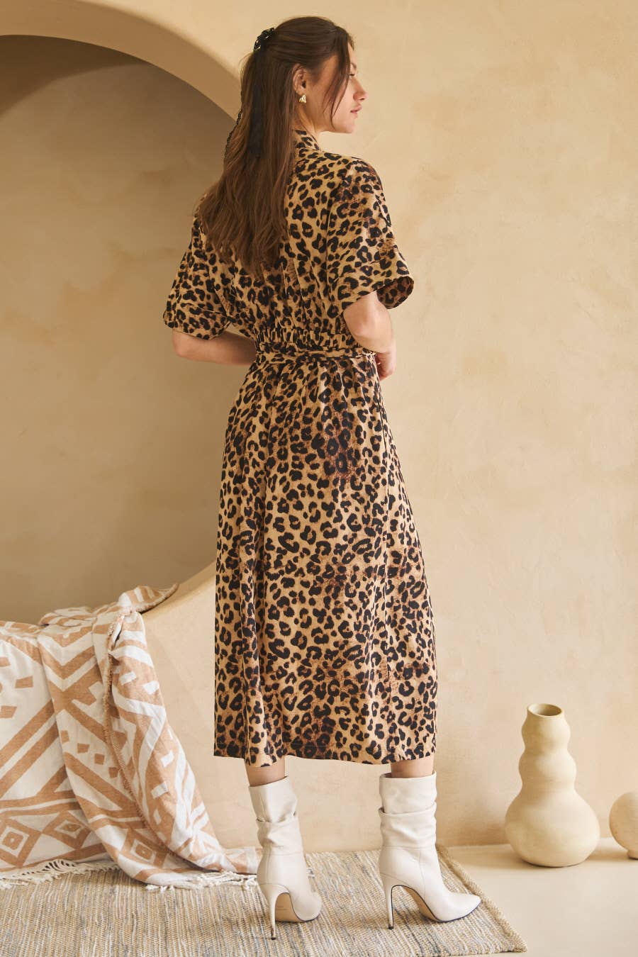 Wynona Belted Shirt Dress