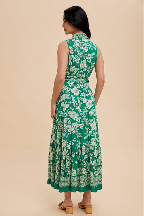 Coastal Muse Belted Midi Dress