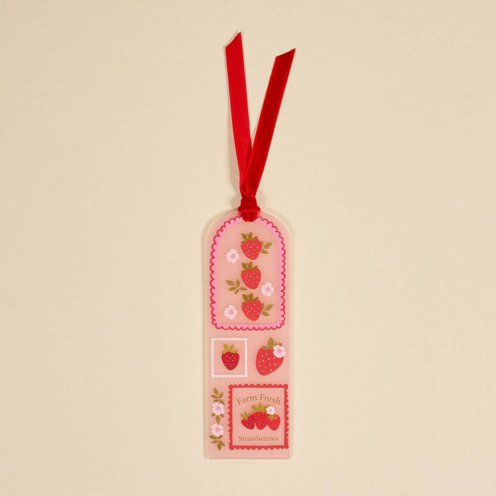 Strawberries Acrylic Bookmark