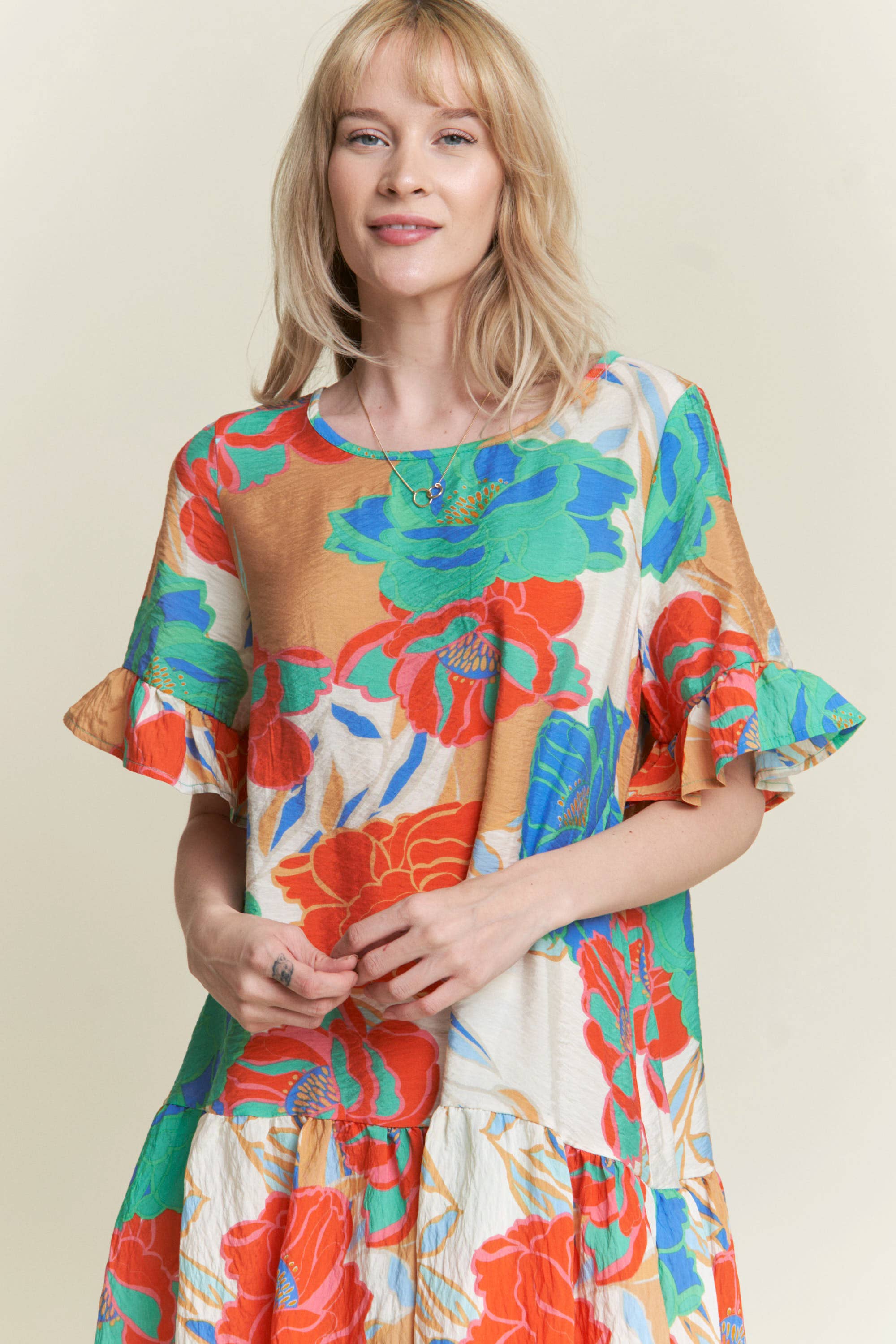 Wildflower Ruffled Babydoll Dress