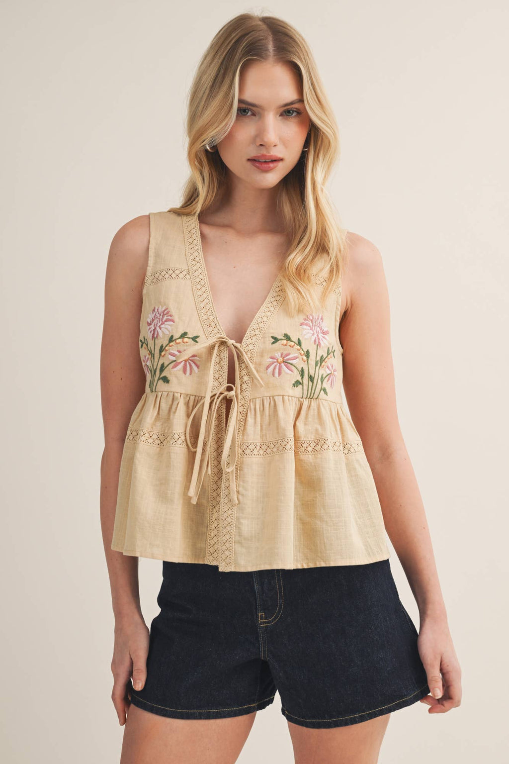 Amelia Linen Vest