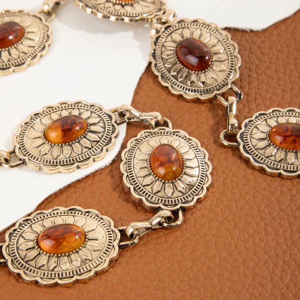 Sunset Glow Concho Belt