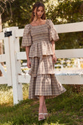 Haven Smocked Midi Dress