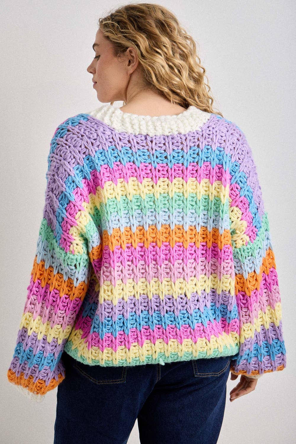 Rainbow Knit Cardigan