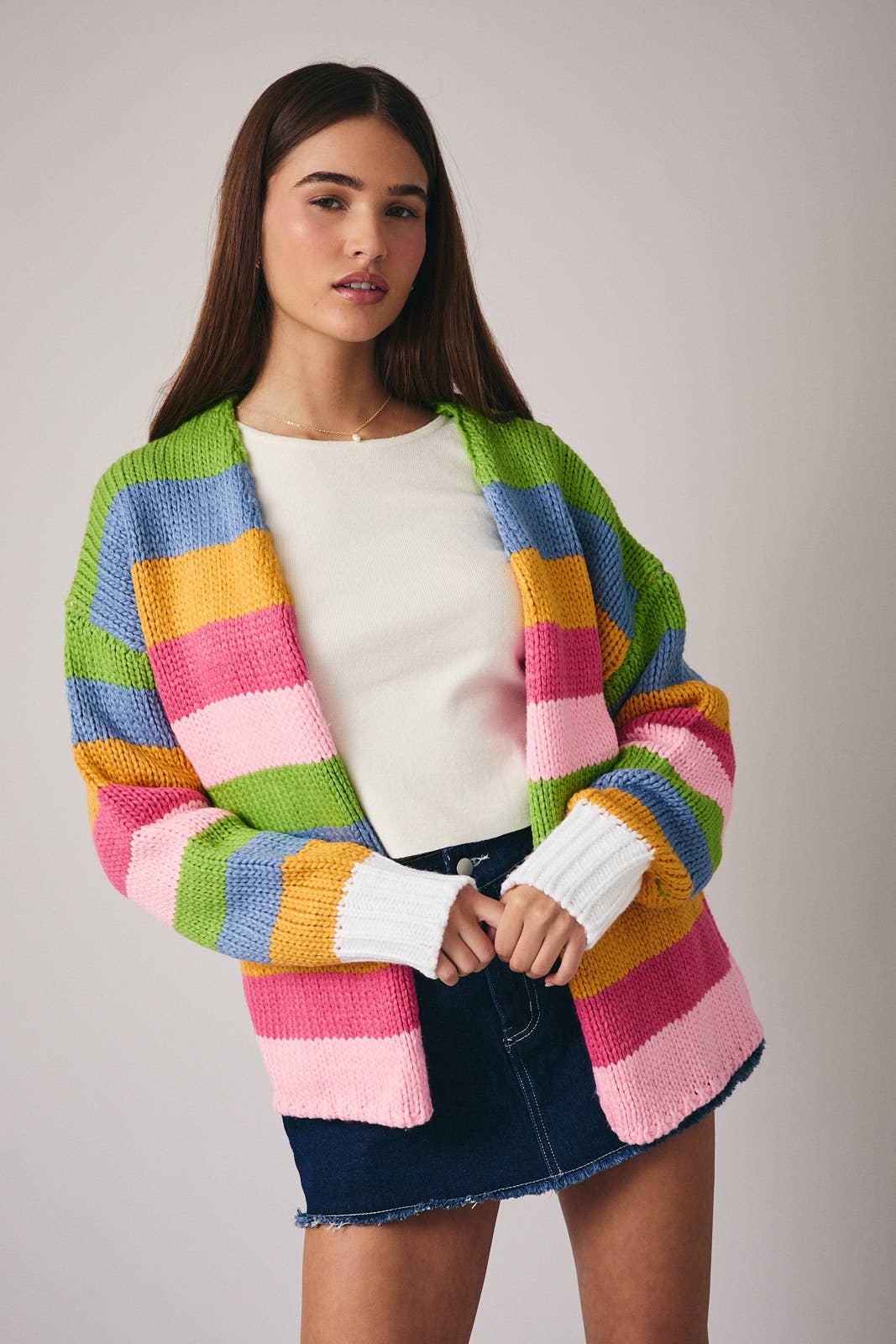 Bloom Stripe Cardigan