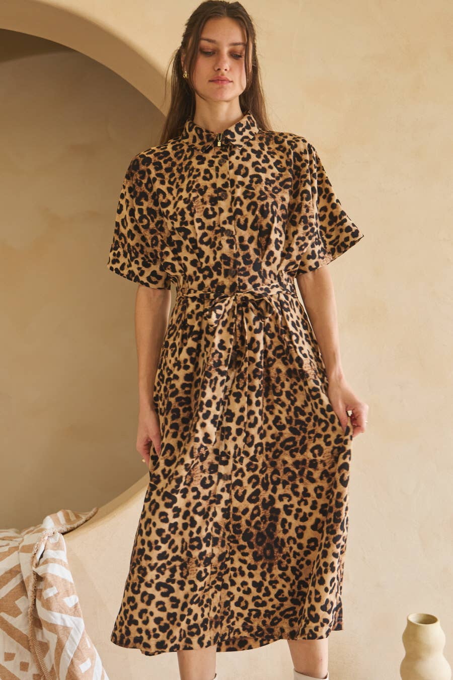 Wynona Belted Shirt Dress