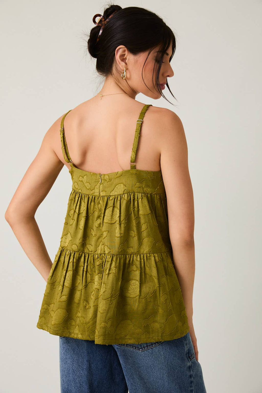 Sleeveless Tiered Top