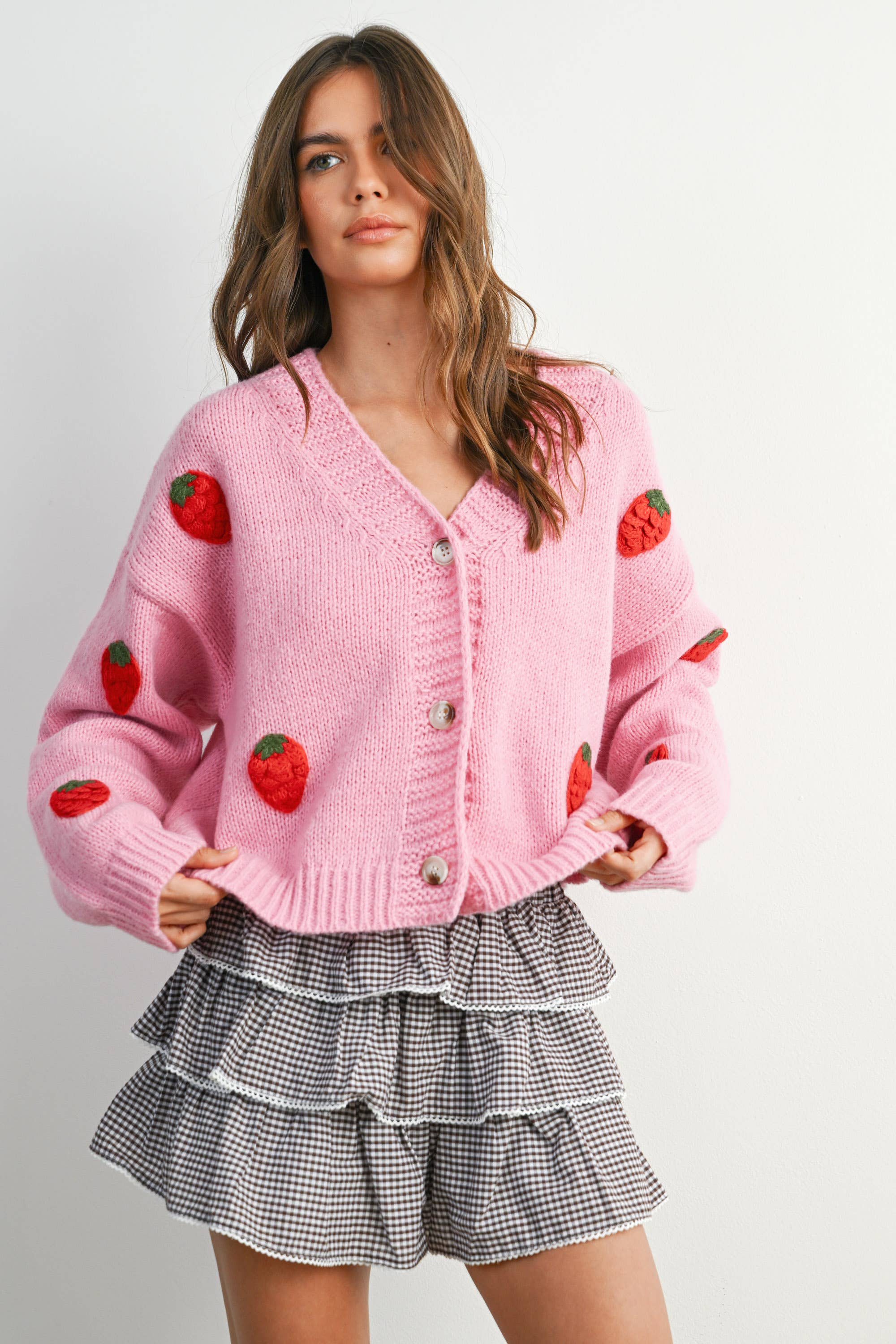 Strawberry Cardigan