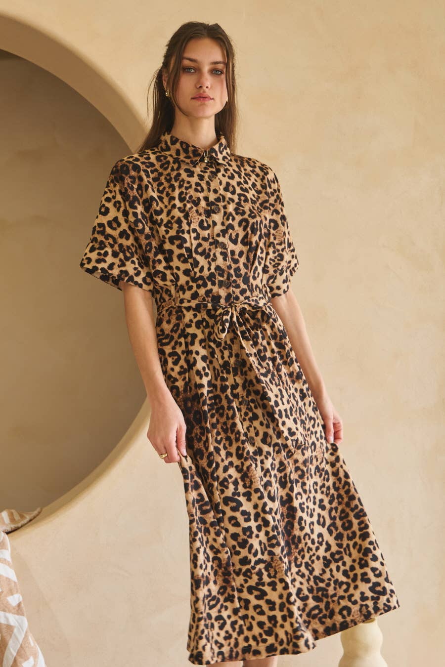 Wynona Belted Shirt Dress