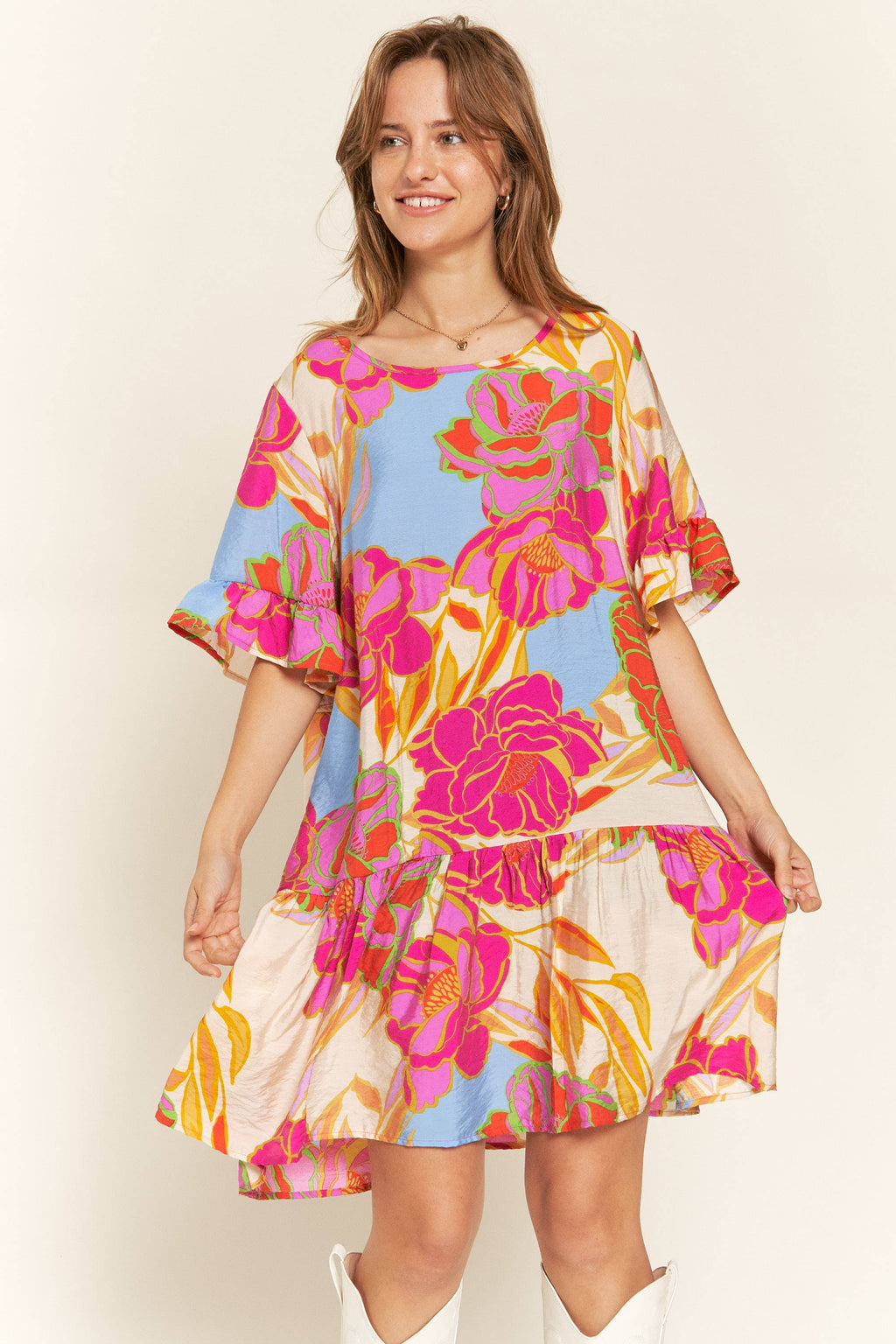 Wildflower Ruffled Babydoll Dress