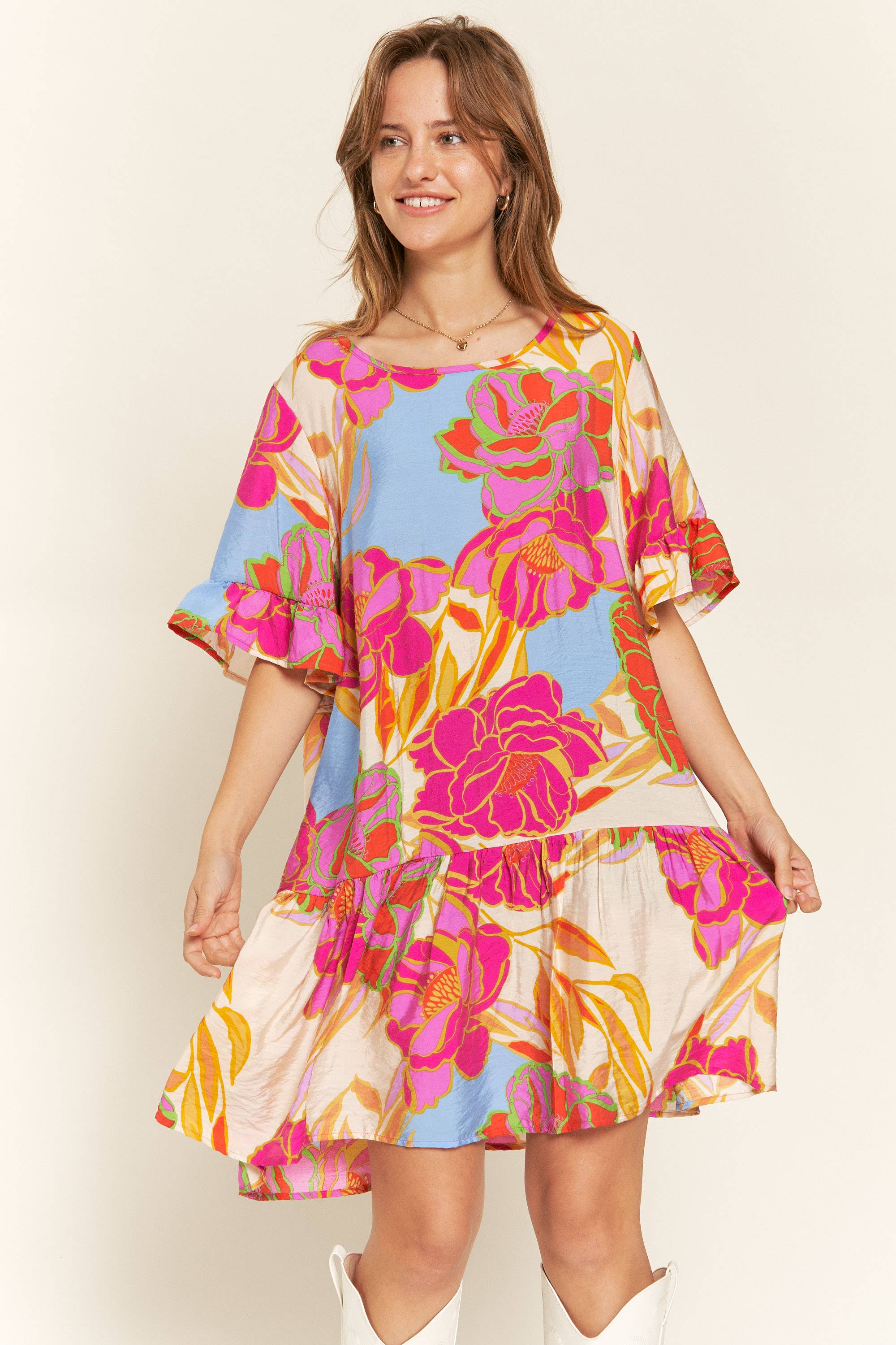 Wildflower Ruffled Babydoll Dress