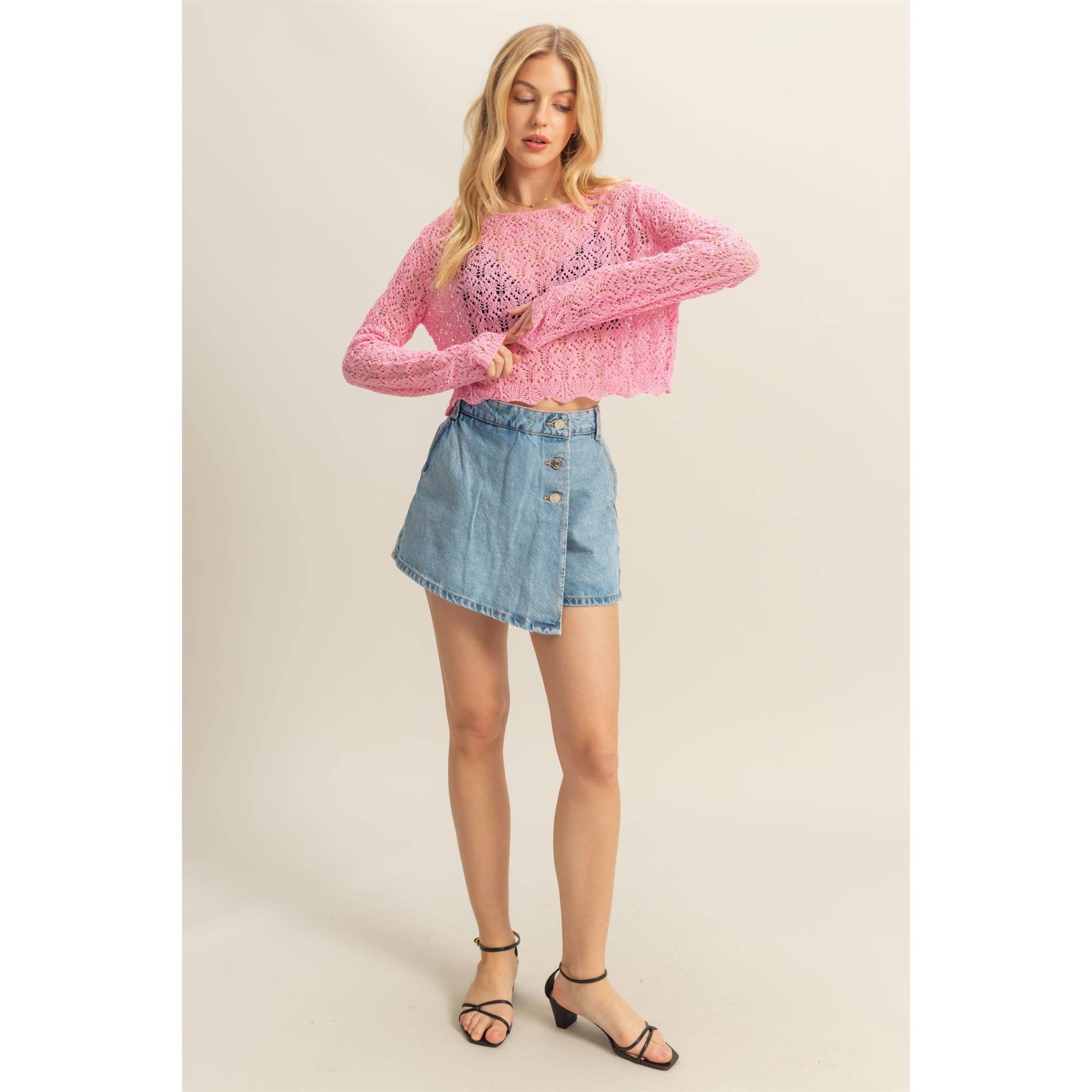 Wispy Crochet Top