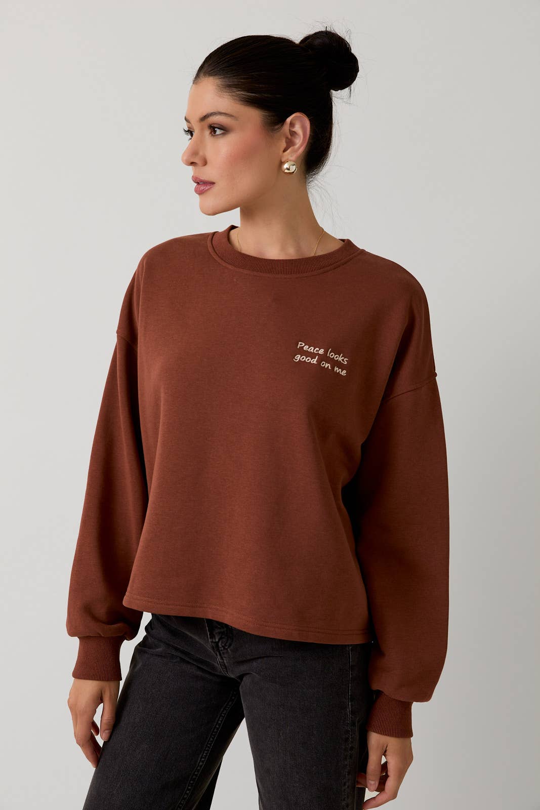 “Peace Looks Good on Me” Sweatshirt