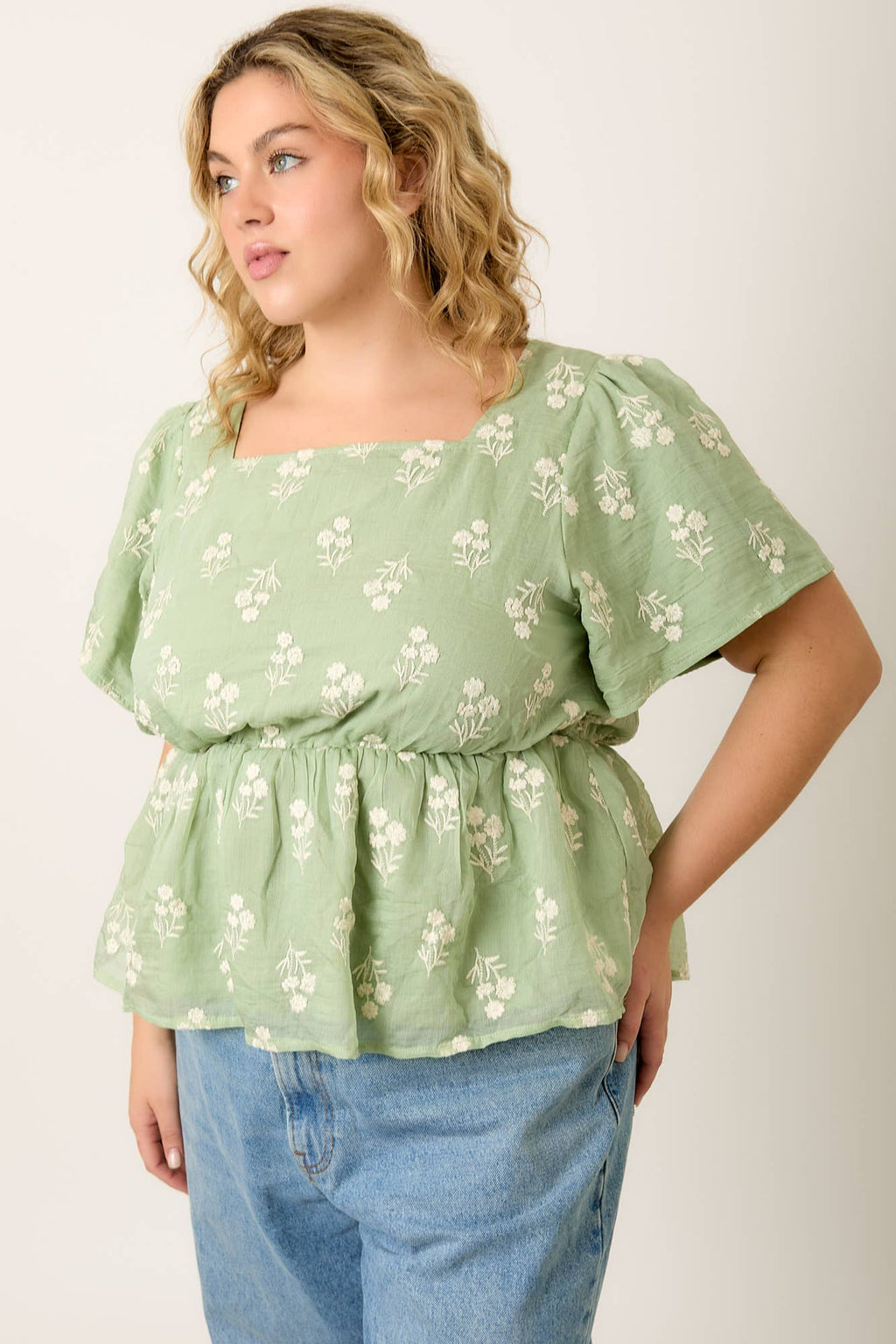 Sage Bloom Blouse