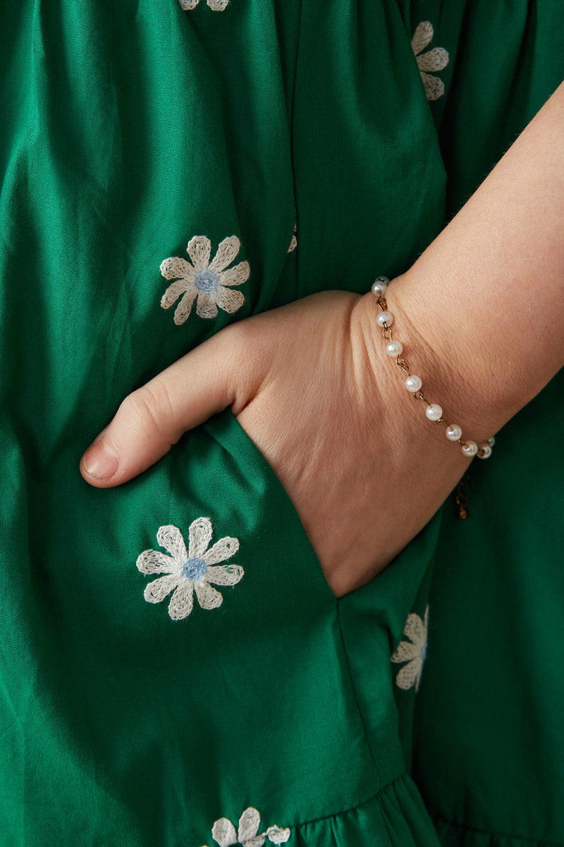 Blossom Hour Embroidered Puff Sleeve Dress