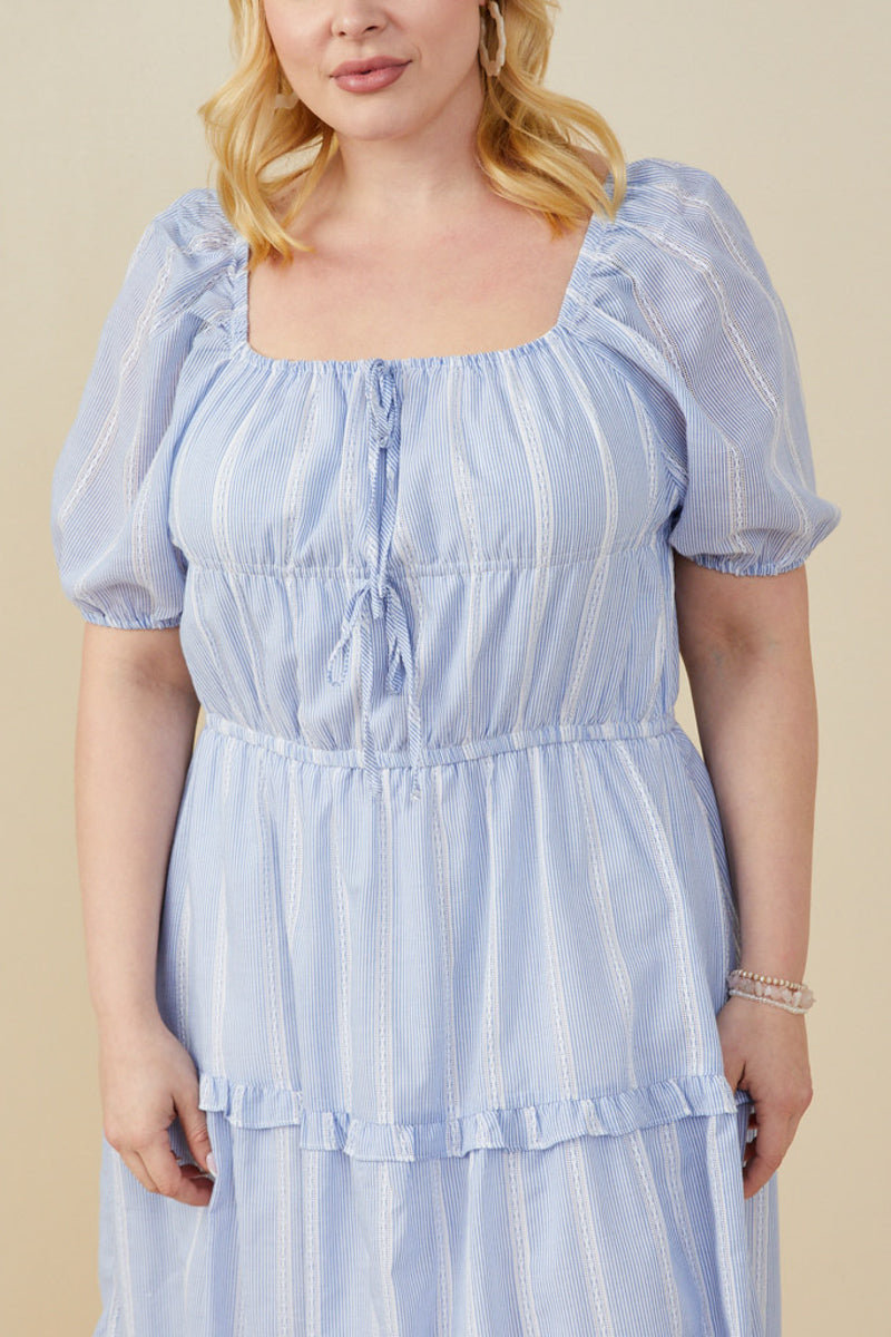 Sugar Lace Bow Detail Tiered Dress