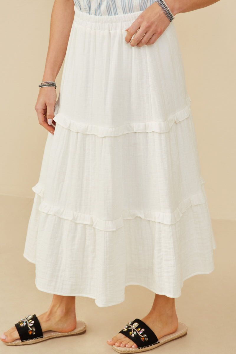 Bloom Tiered Textured Skirt