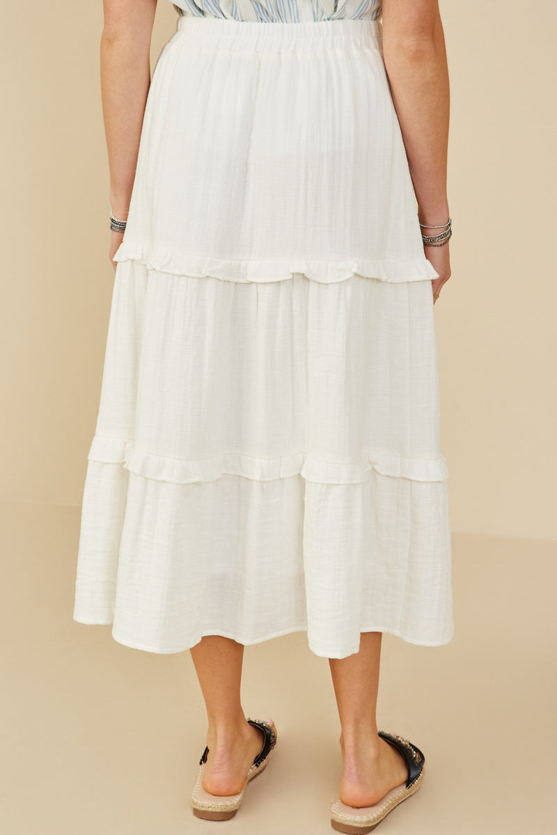 Bloom Tiered Textured Skirt