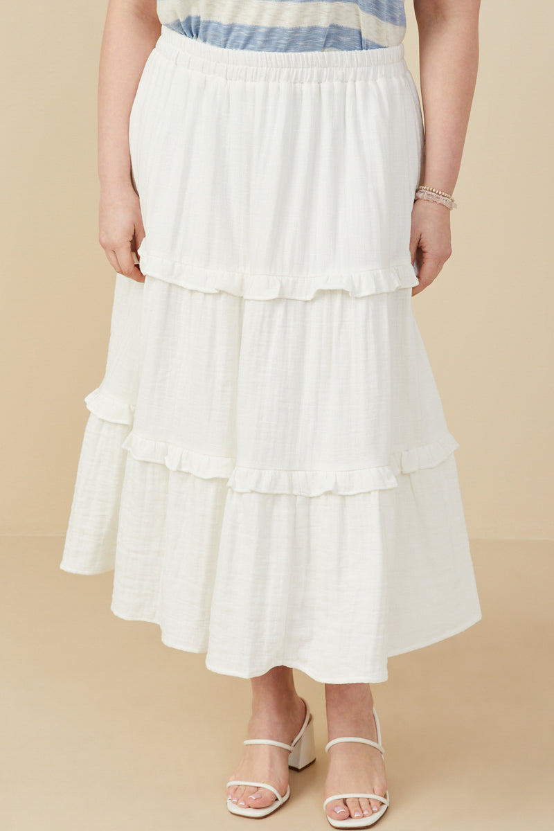 Bloom Tiered Textured Skirt