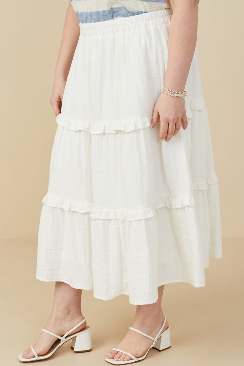 Bloom Tiered Textured Skirt