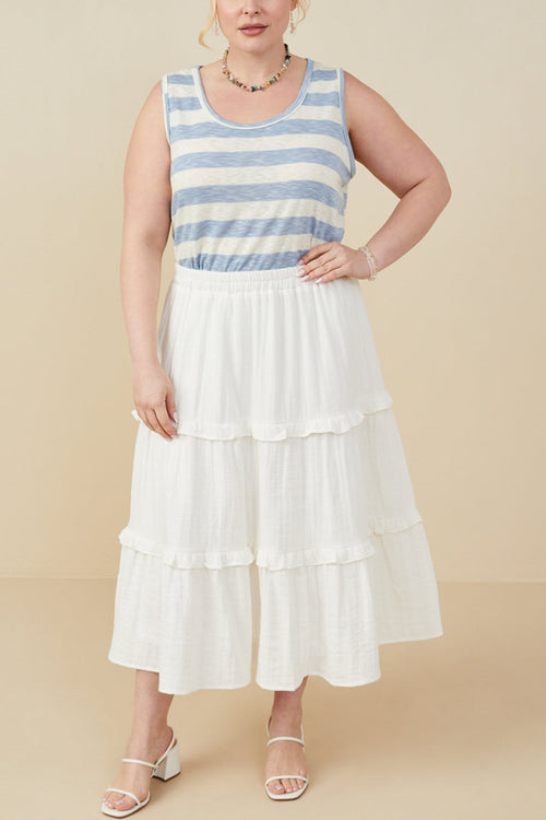 Bloom Tiered Textured Skirt
