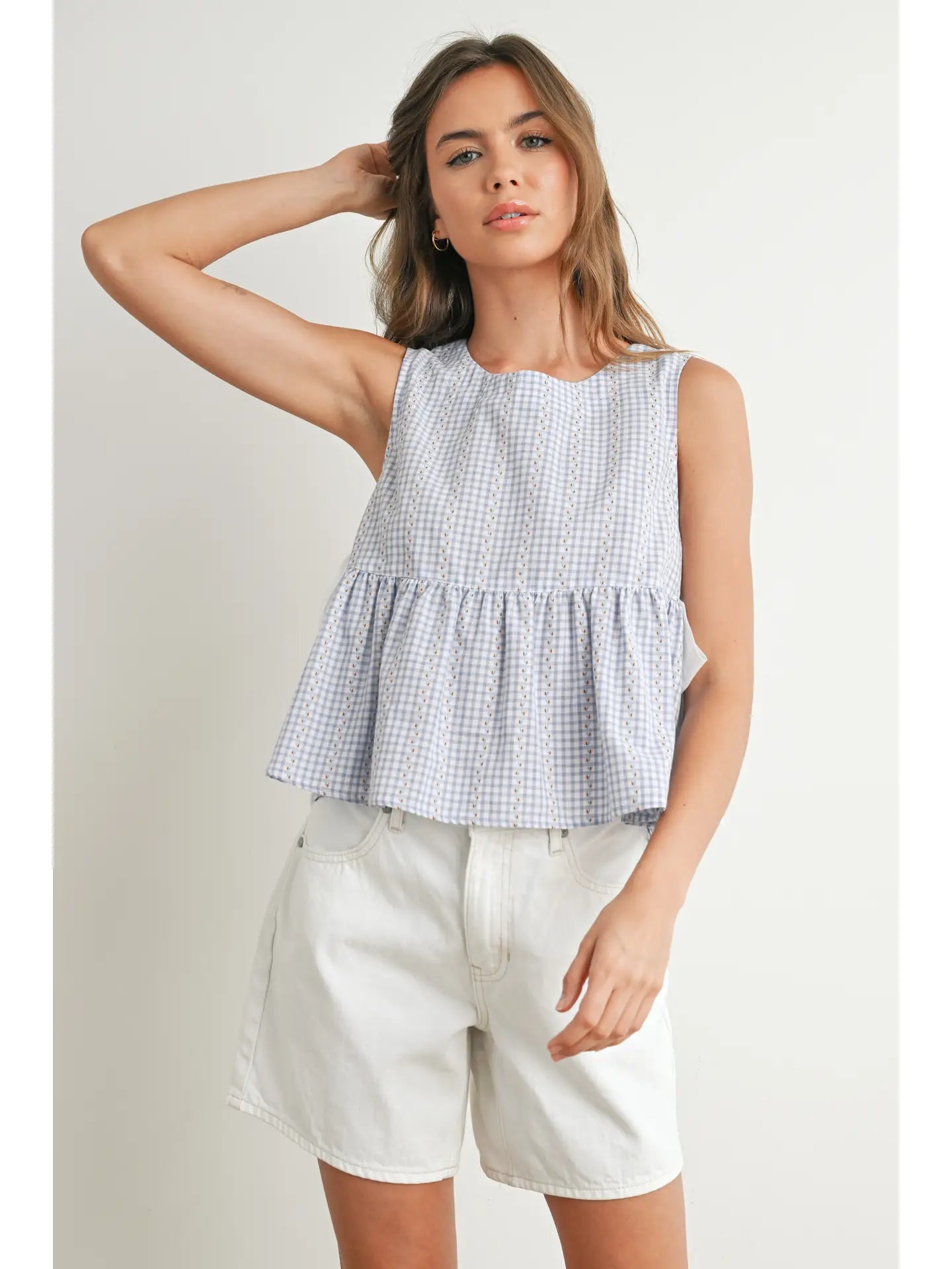 Sky Meadow Peplum Top
