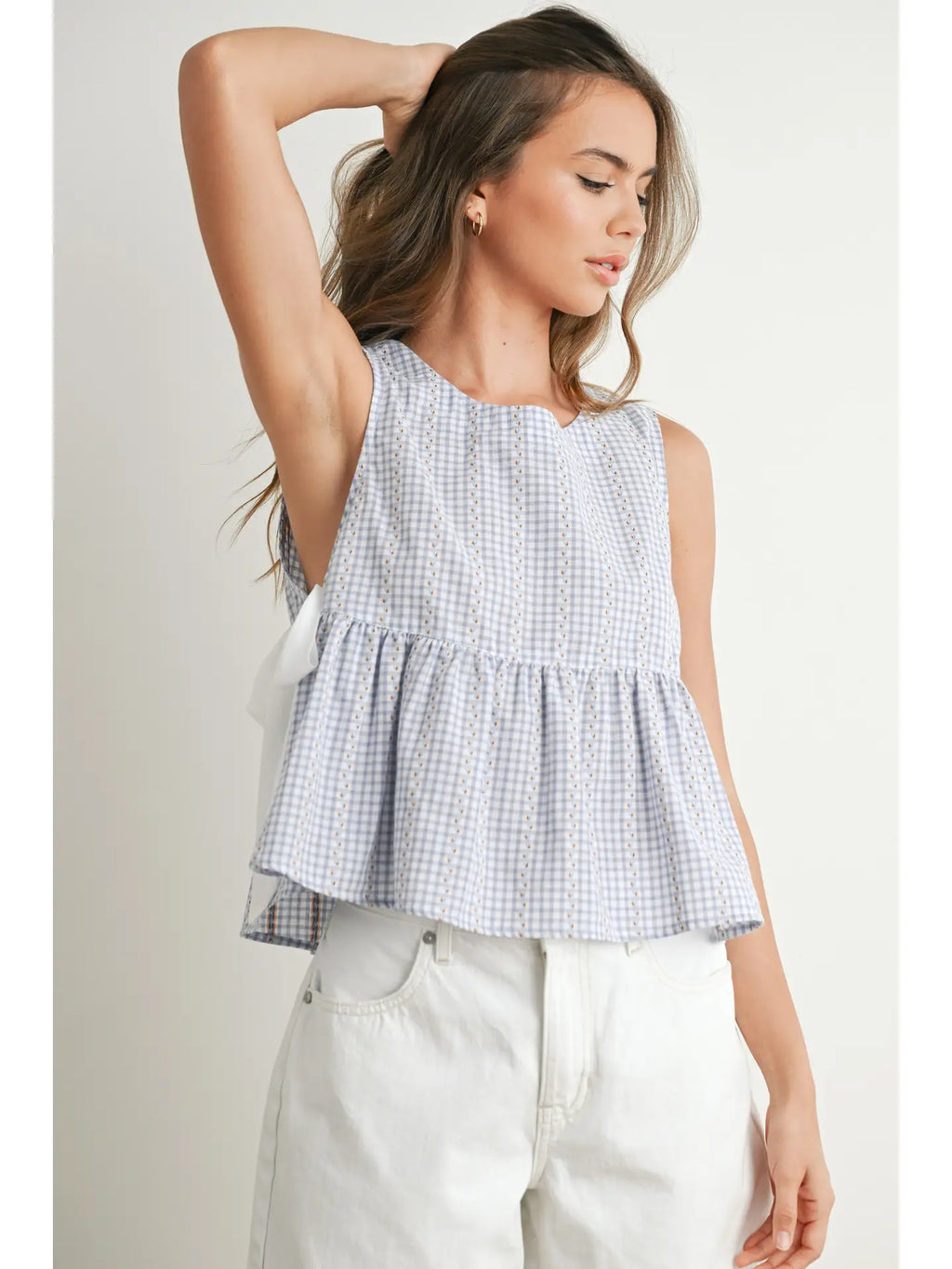 Sky Meadow Peplum Top