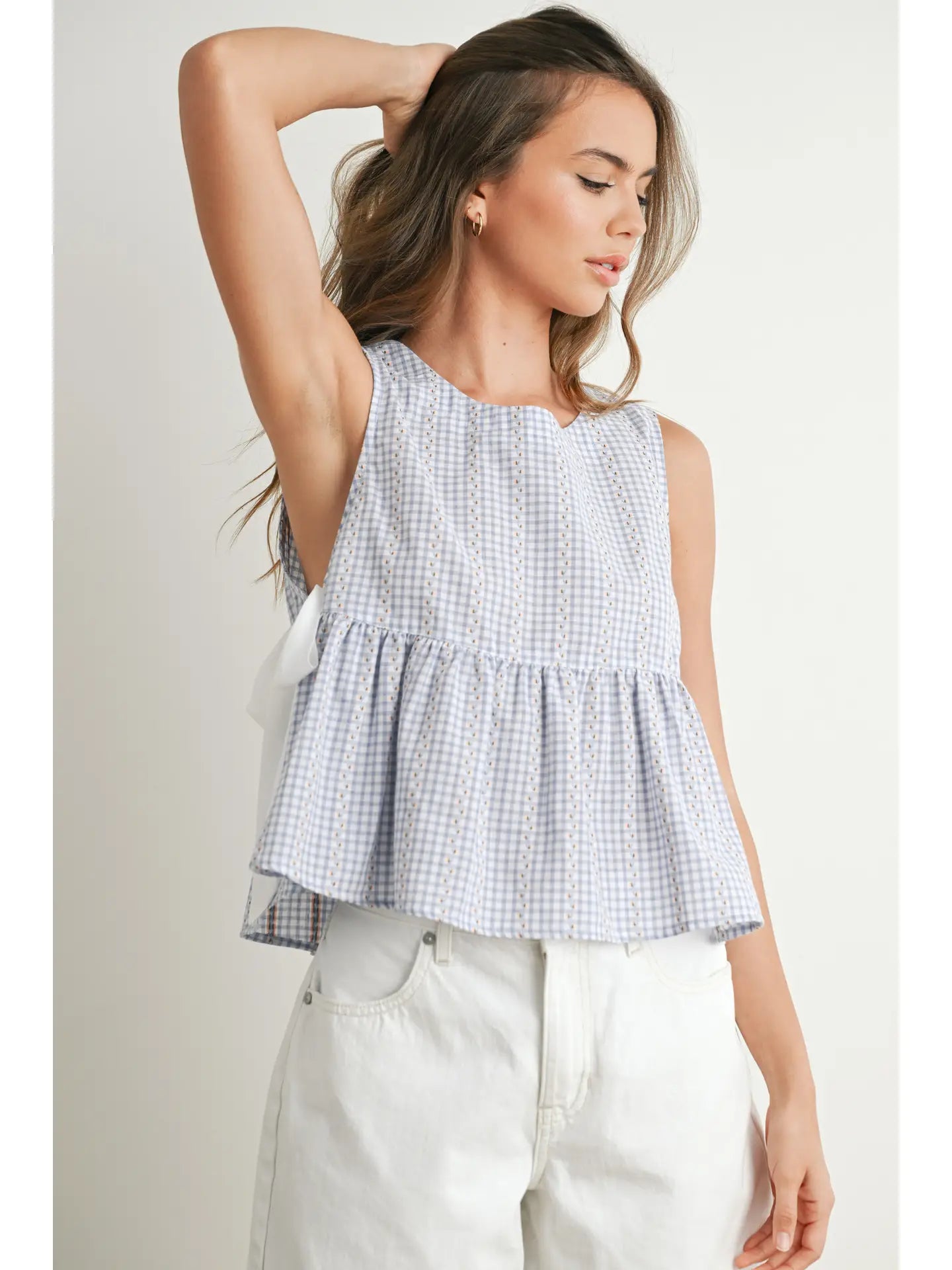 Sky Meadow Peplum Top