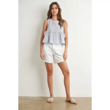 Sky Meadow Peplum Top