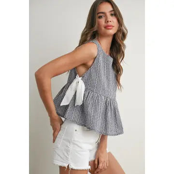 Sky Meadow Peplum Top