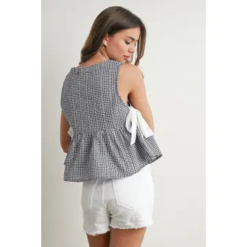 Sky Meadow Peplum Top