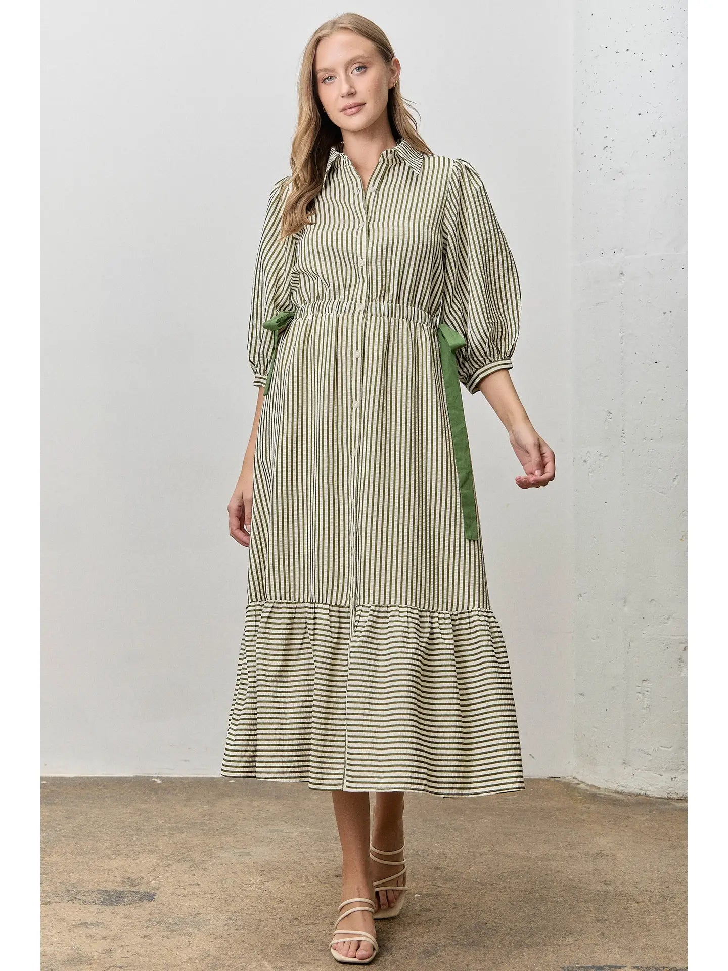 The Ribbon Lane Midi Dress