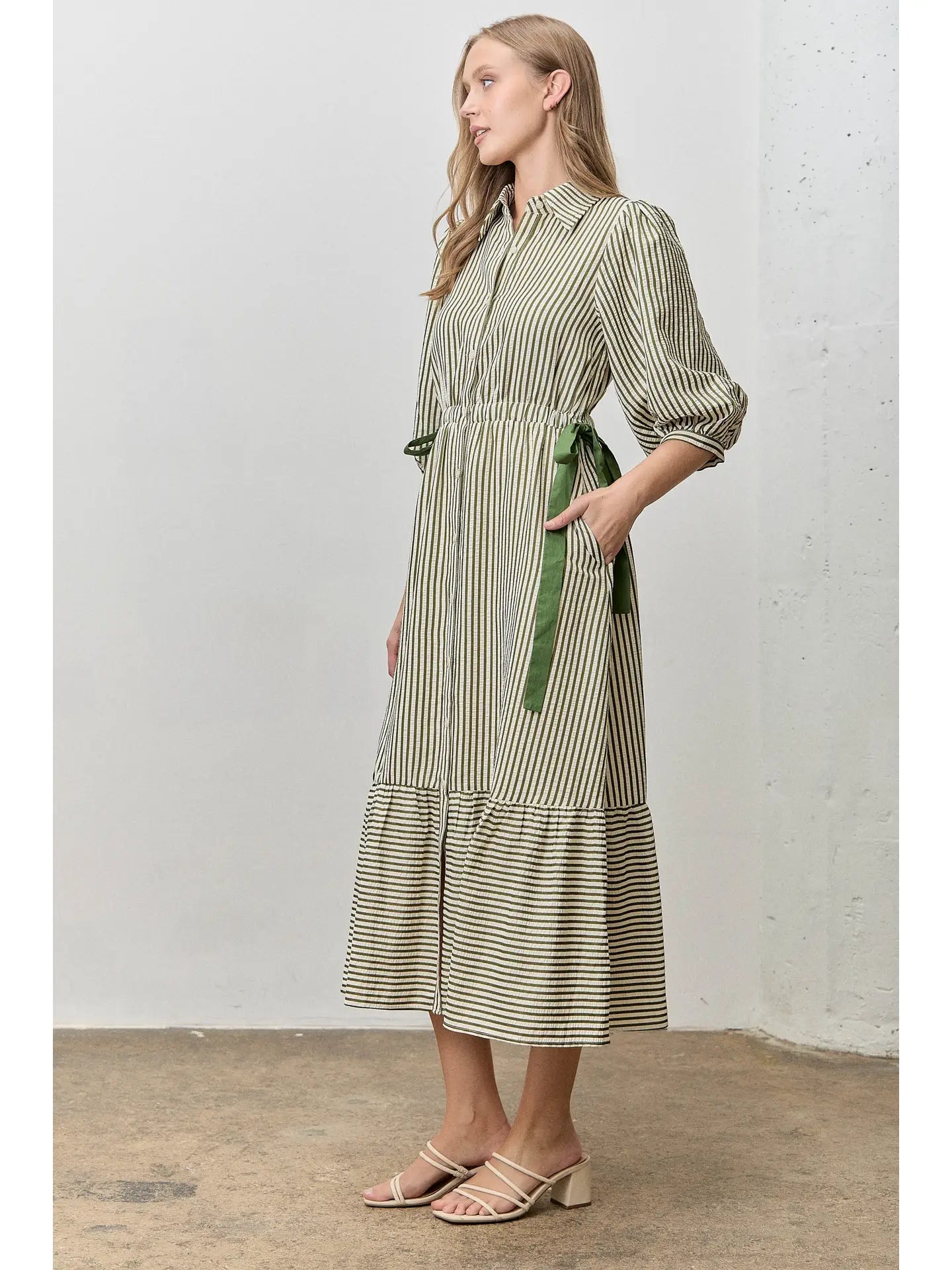 The Ribbon Lane Midi Dress