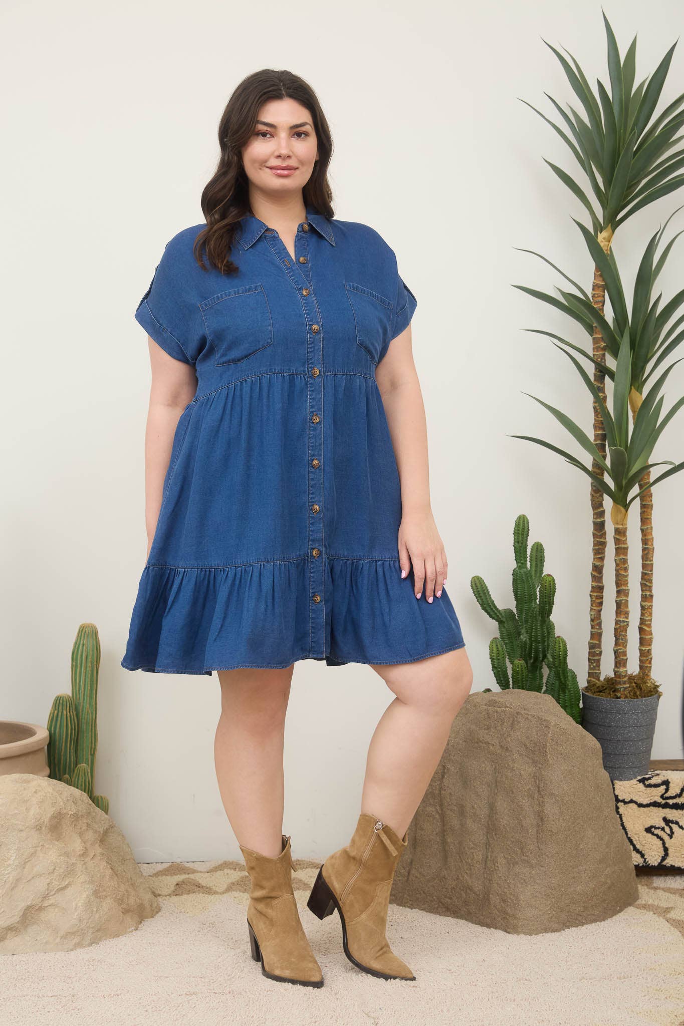 Harper Chambray Dress