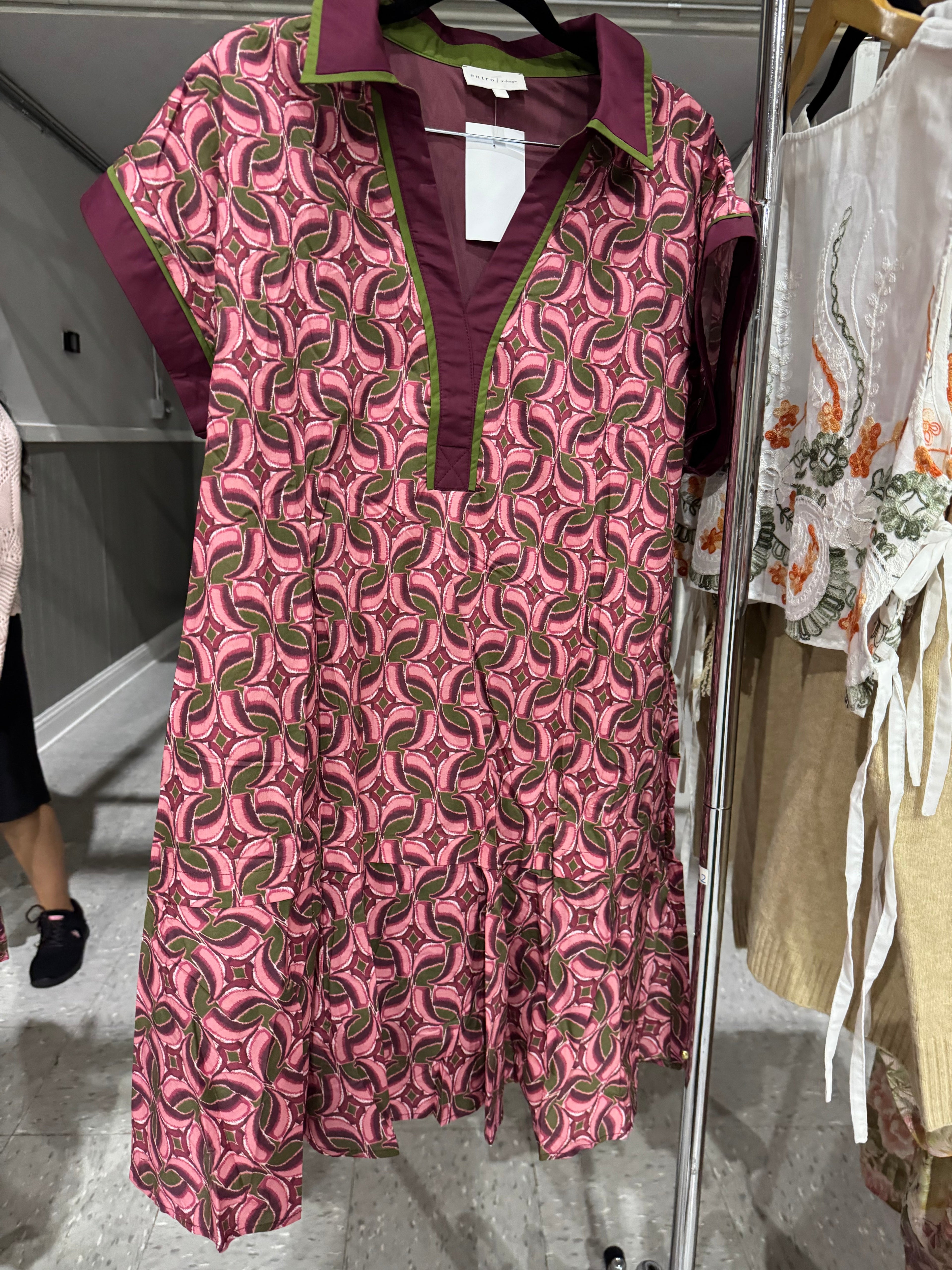 Berry Flounce Midi Dress