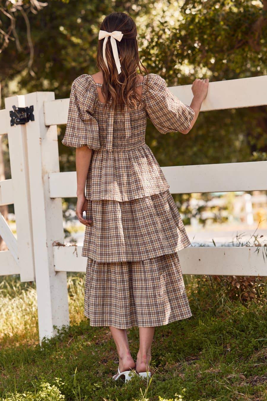 Haven Smocked Midi Dress