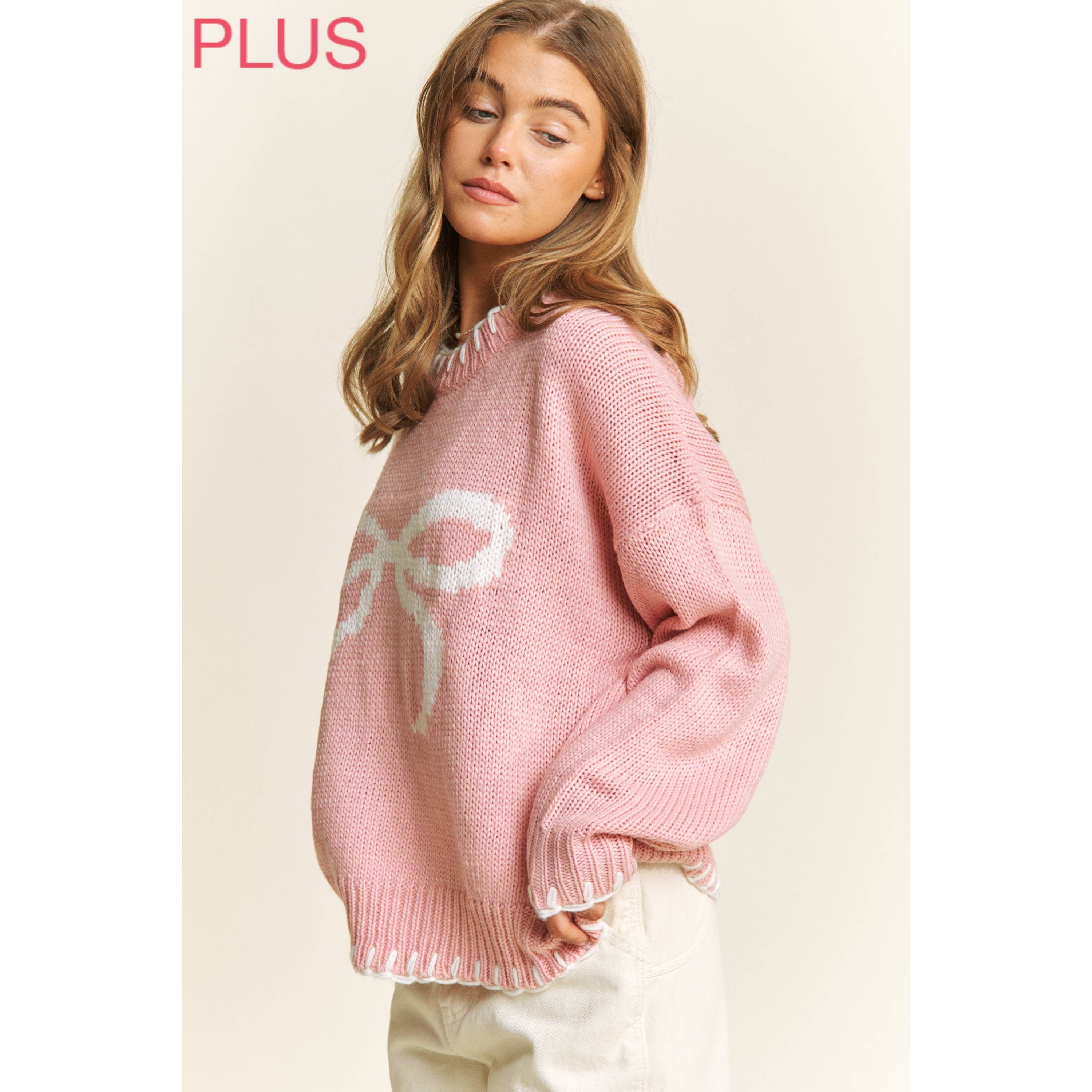 Blushing Bow Pullover